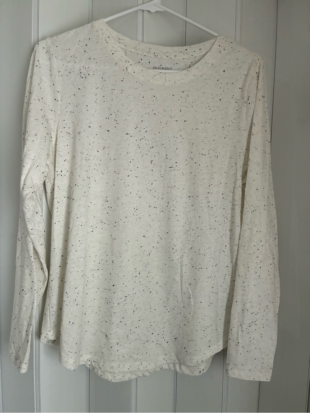 Old navy everywear long sleeve speckled shirt medium